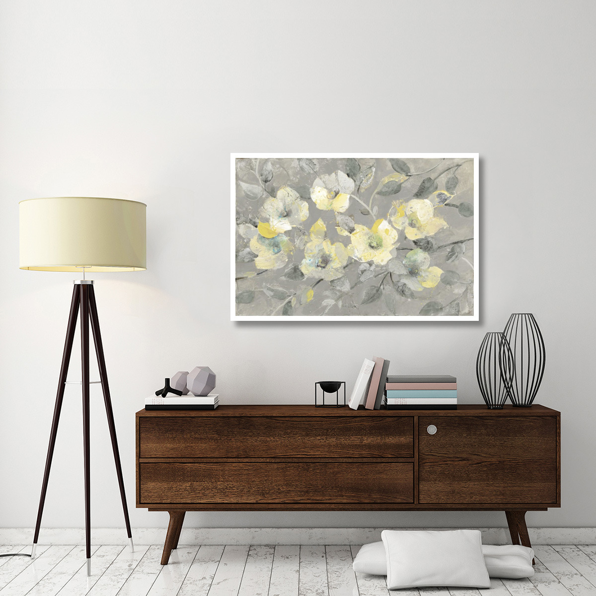Fading Spring Gray -Paper Art-50&quotx34"