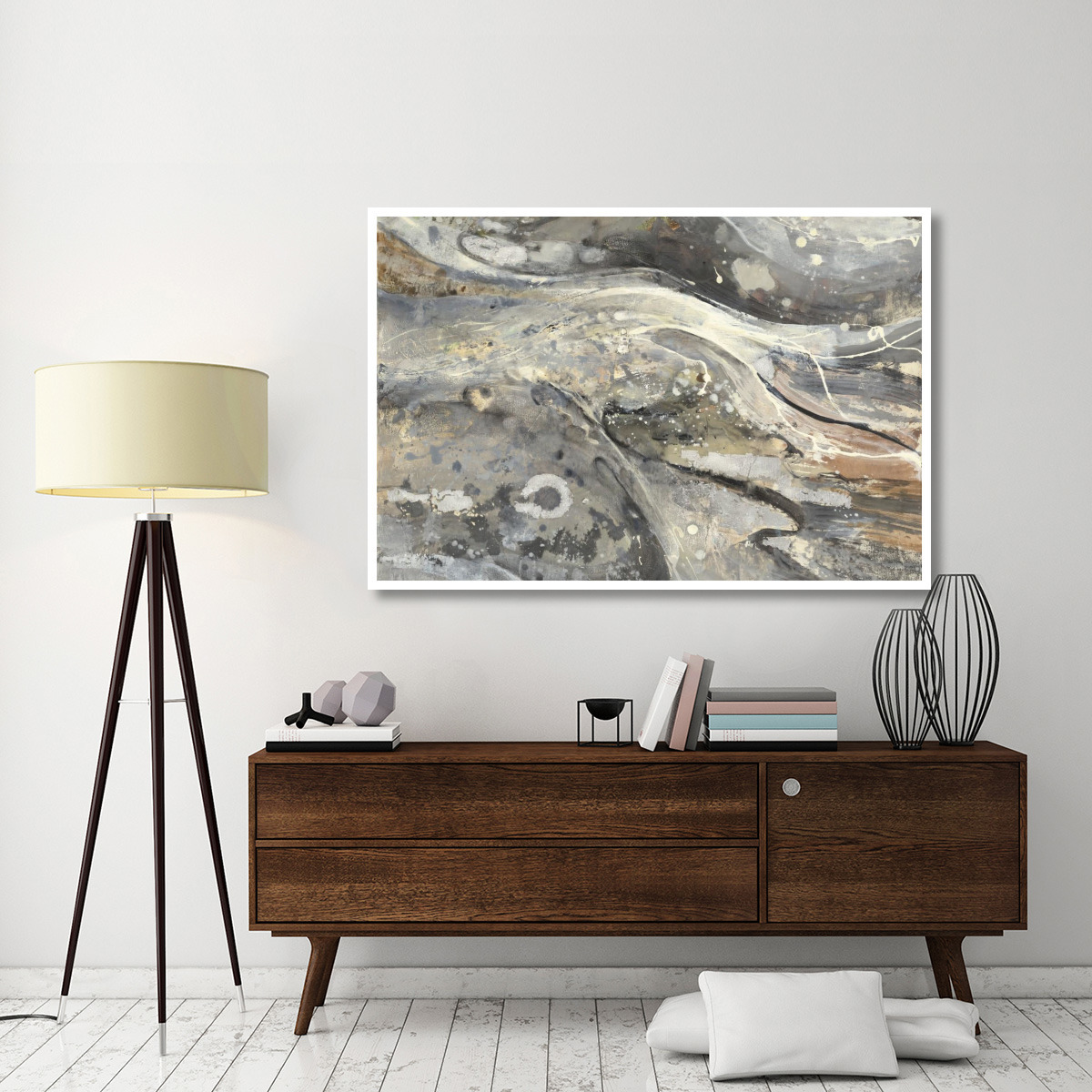 Minerals III Crop -Paper Art-62&quotx42"