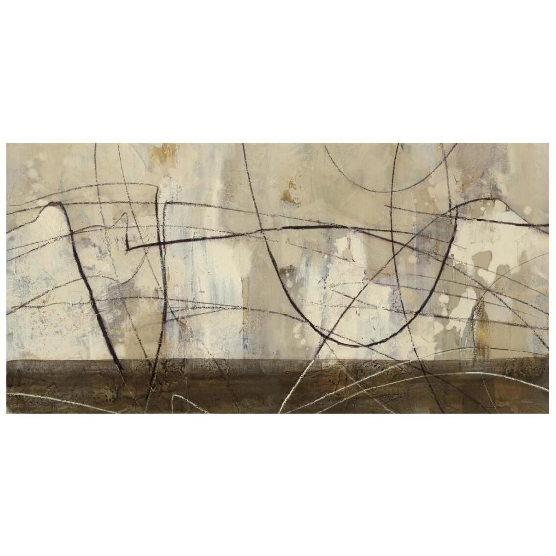 Across the Desert III Crop -Paper Art-26&quotx14"