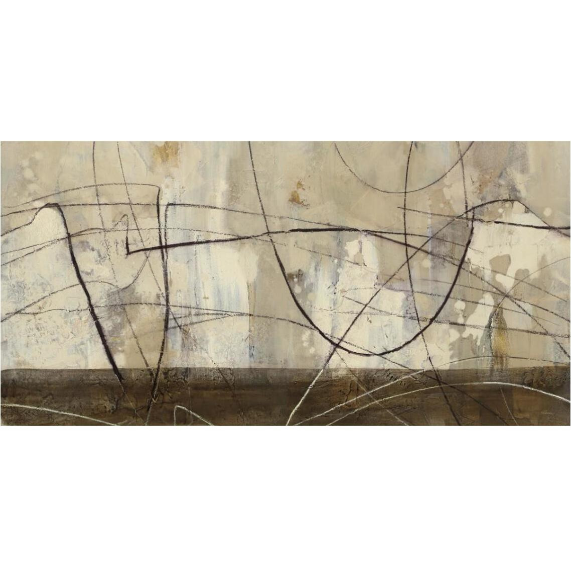 Across the Desert III Crop -Paper Art-38&quotx20"
