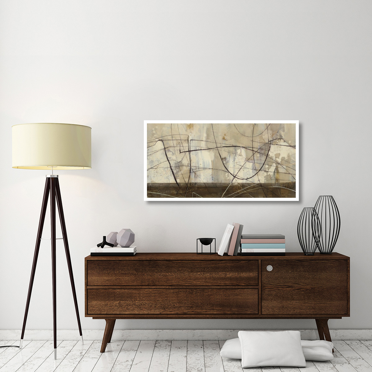 Across the Desert III Crop -Paper Art-50&quotx26"