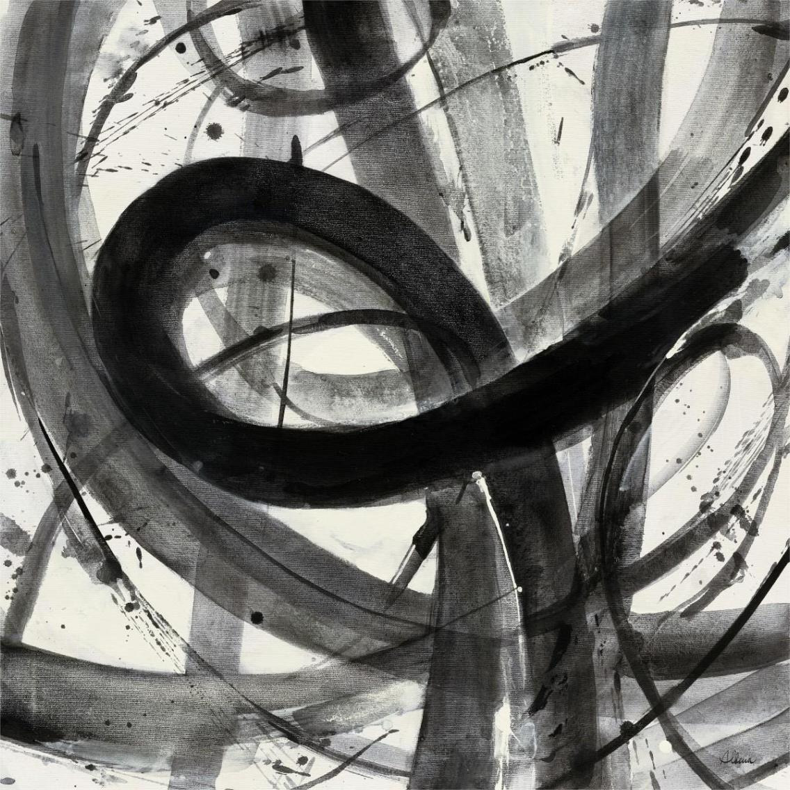 Roller Coaster I on White -Paper Art-38&quotx38"