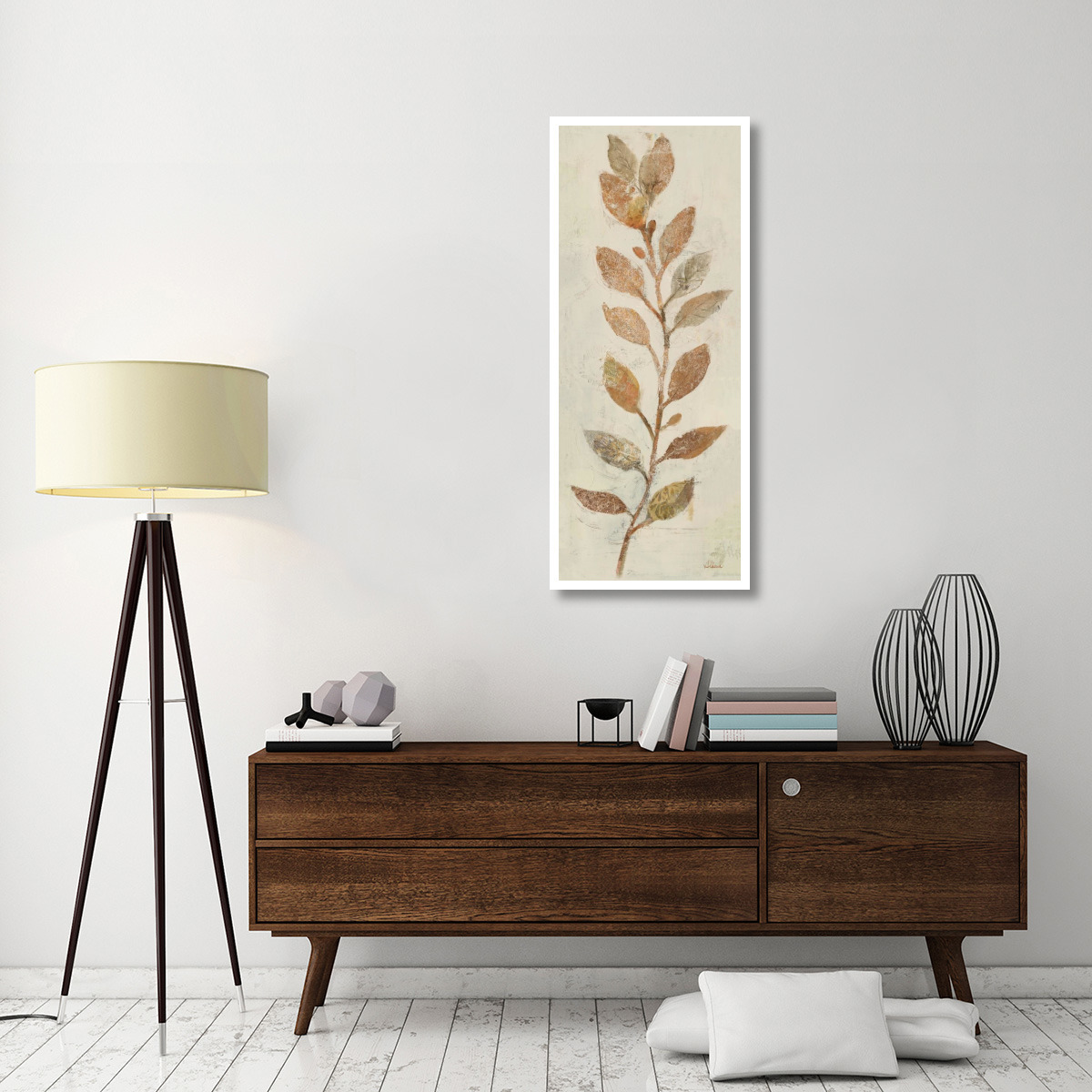 Shimmering V Neutral -Paper Art-22&quotx52"