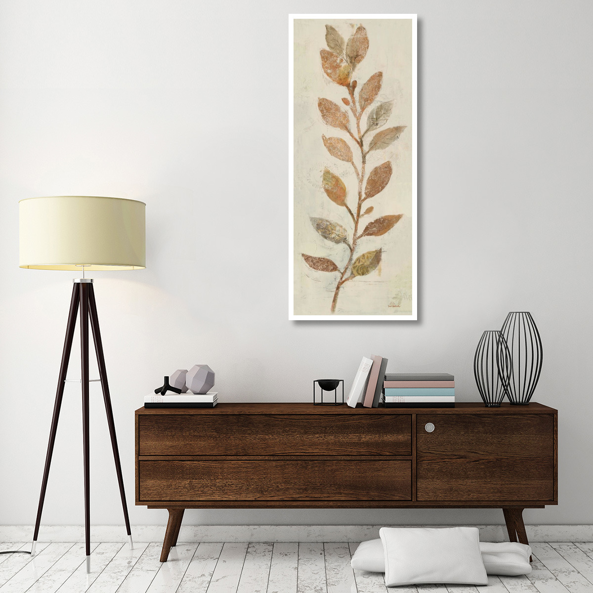 Shimmering V Neutral -Paper Art-26&quotx62"