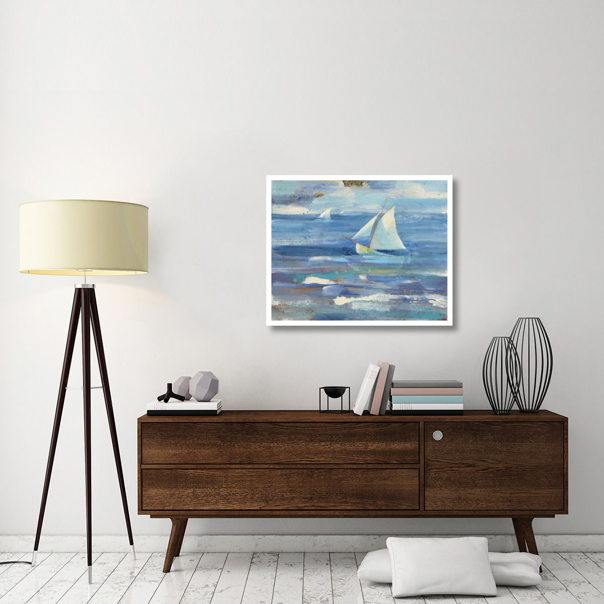 Ocean Sail -Paper Art-37&quotx30"