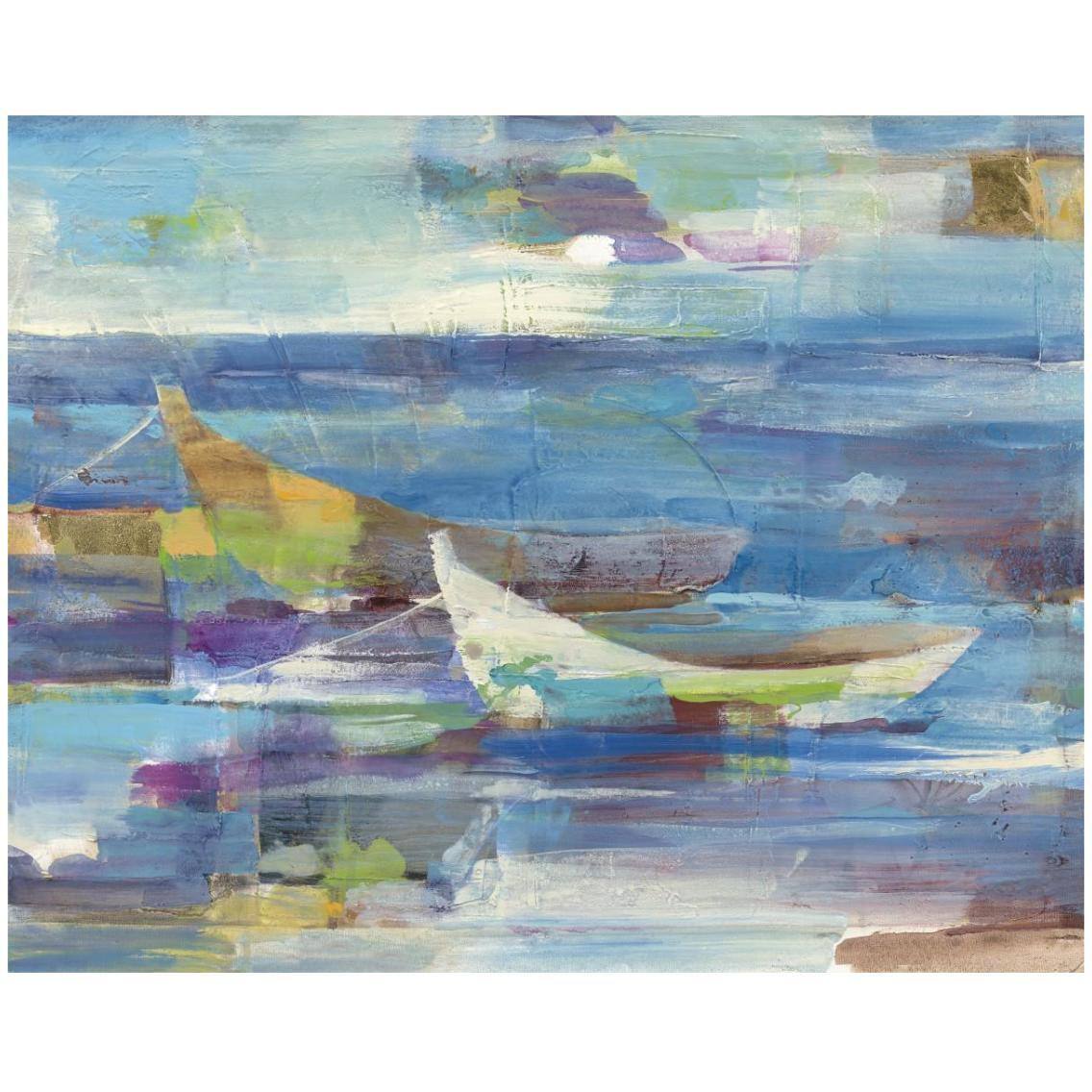 Mooring for the Day -Paper Art-30&quotx24"