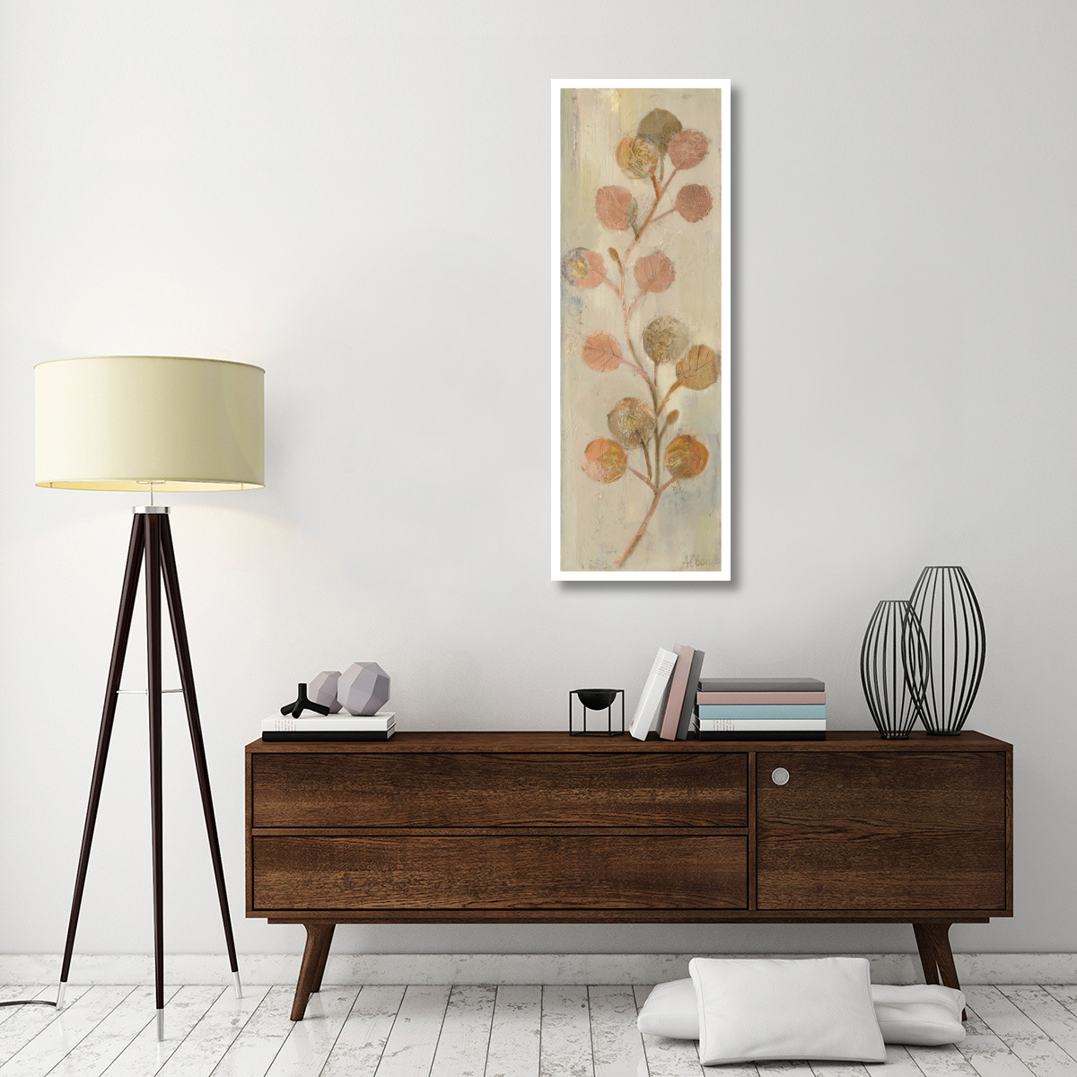 Shimmering Panel IV -Paper Art-20&quotx56"