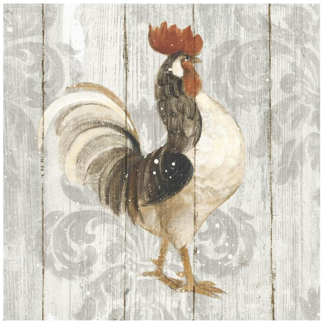 Farm Friend I on Barn Board -Paper Art-20&quotx20"