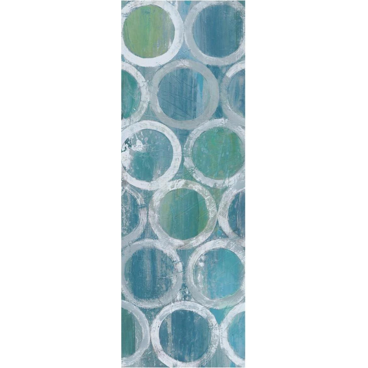 Stack of Tubes Blue II -Paper Art-26&quotx74"
