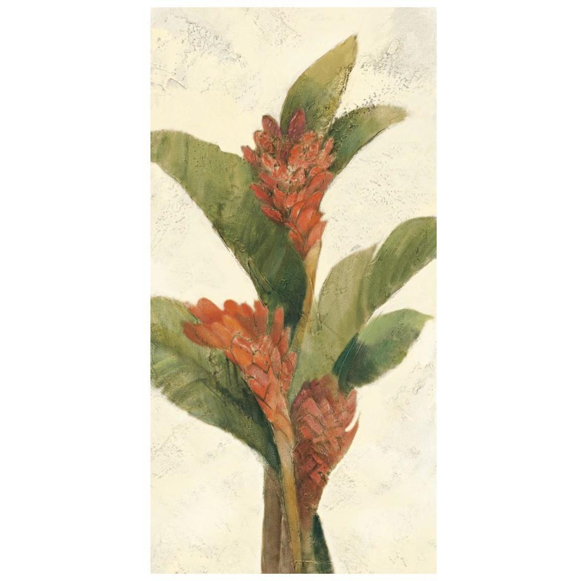 Ginger Blossom on White -Paper Art-14&quotx26"