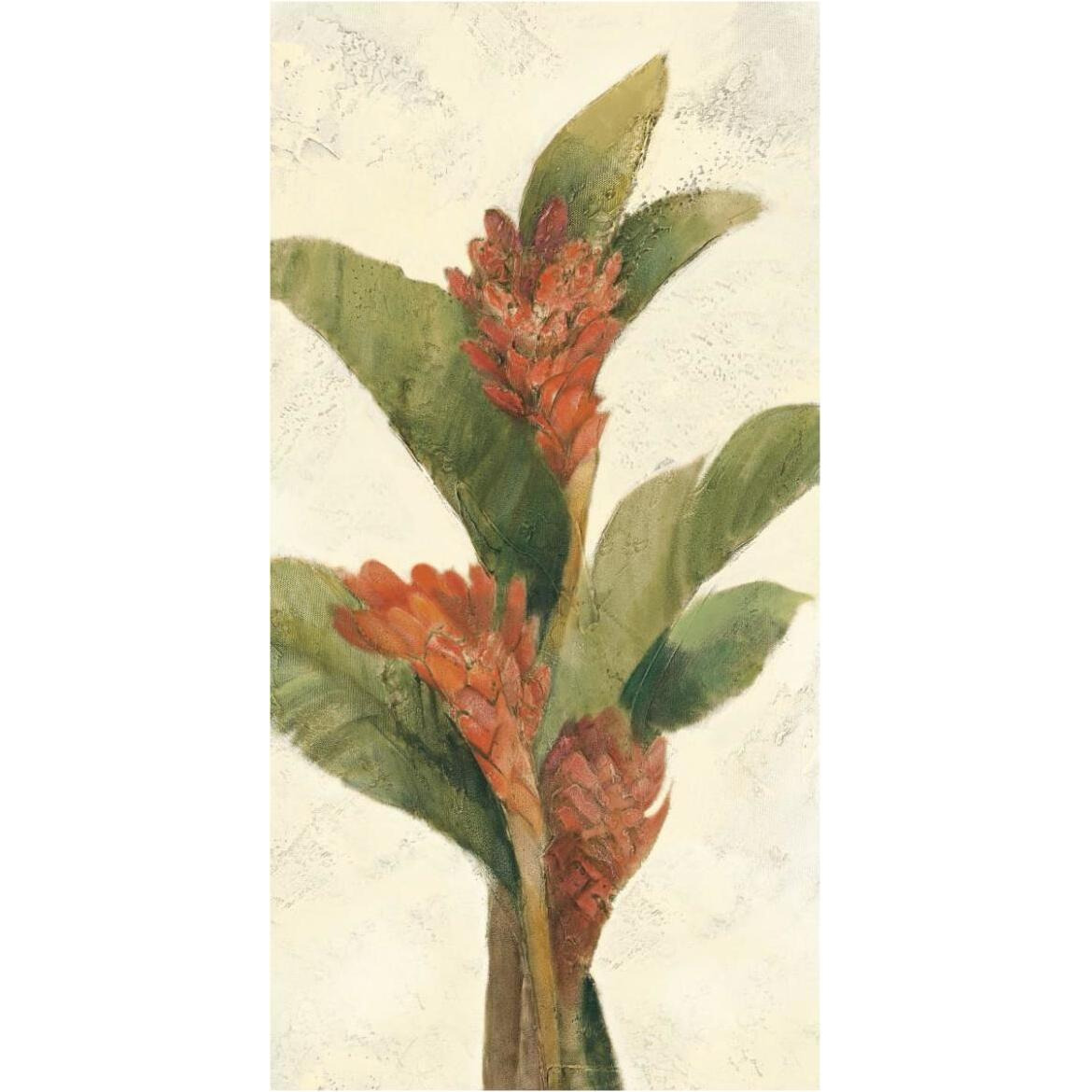 Ginger Blossom on White -Paper Art-38&quotx74"