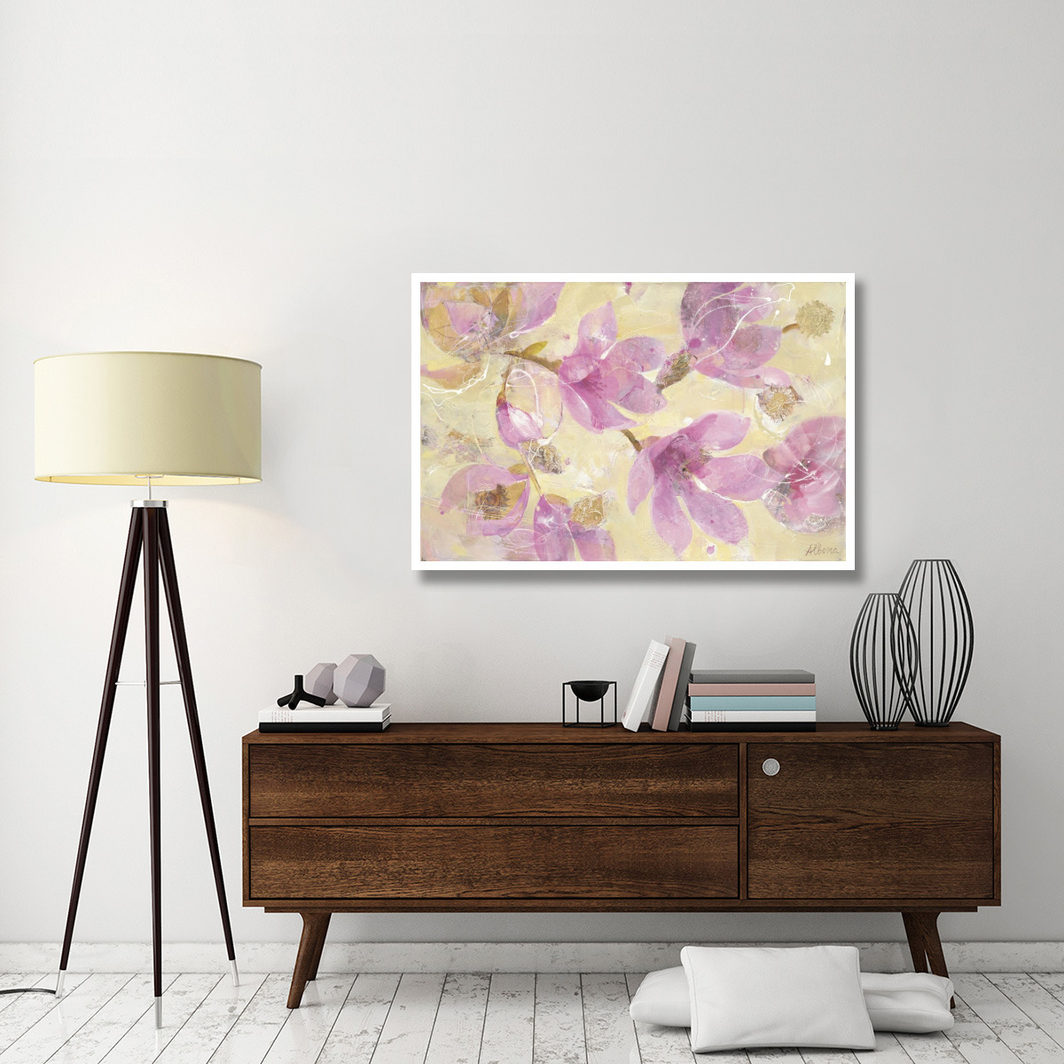 Magnolias in Bloom -Paper Art-50&quotx34"