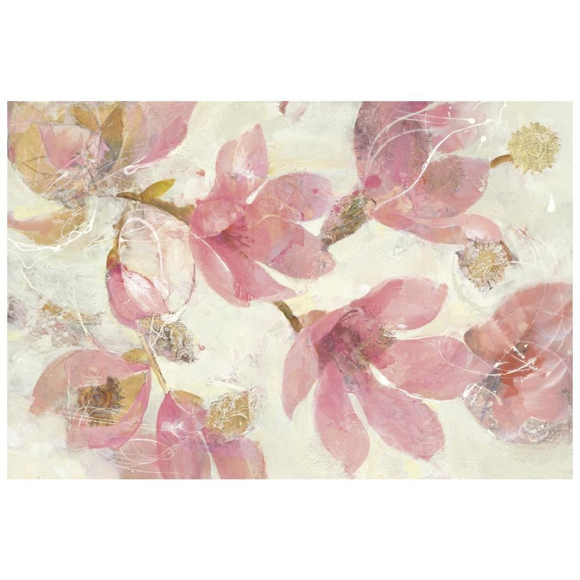 Magnolias in Bloom on White -Paper Art-26&quotx18"
