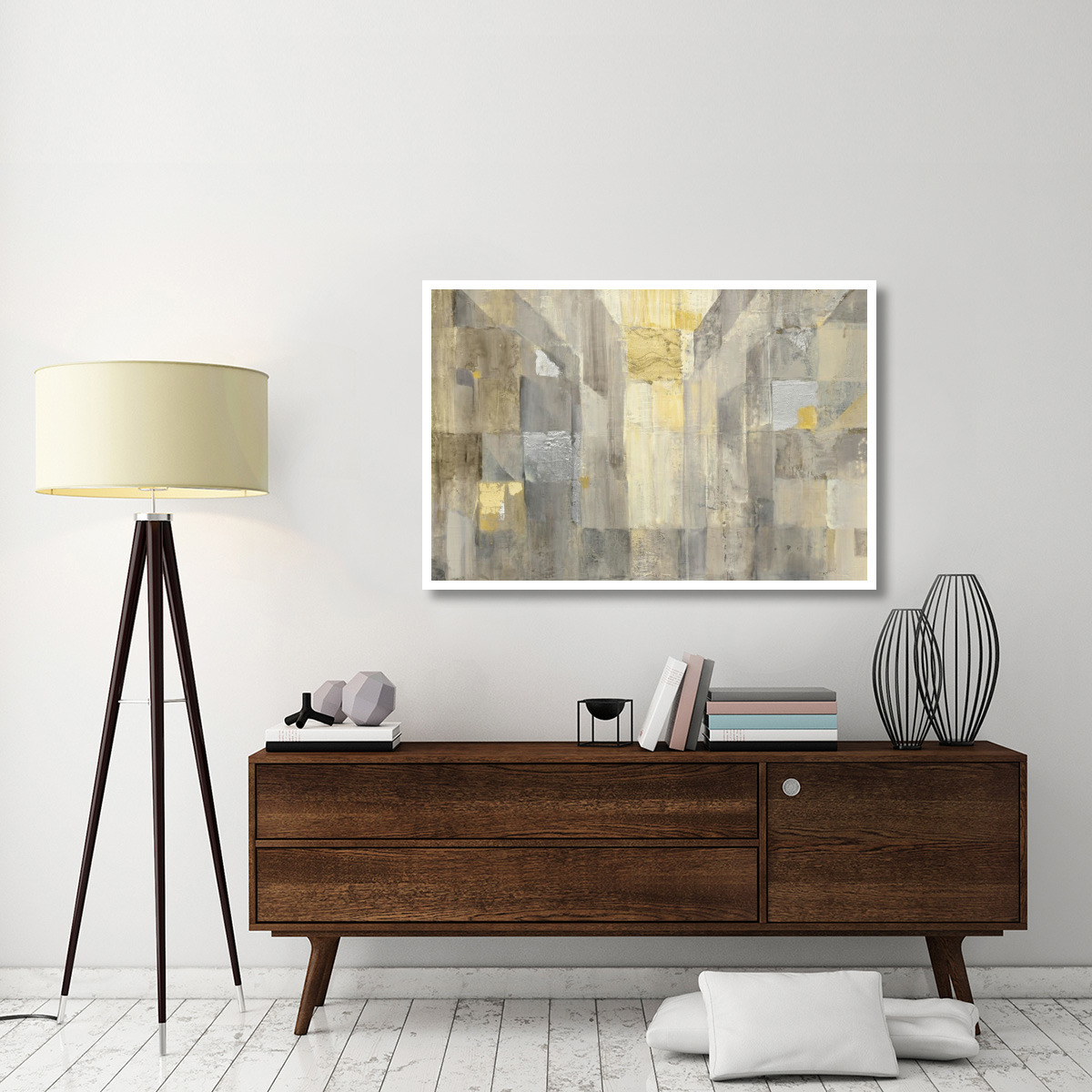 The Gold Square Crop -Paper Art-50&quotx34"