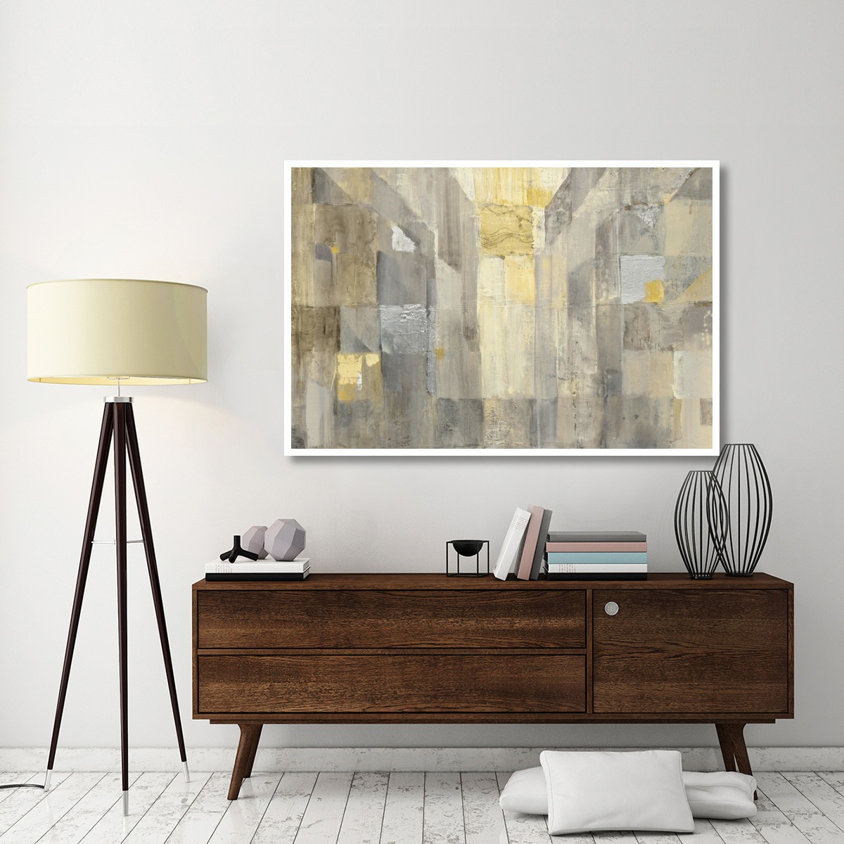 The Gold Square Crop -Paper Art-62&quotx42"