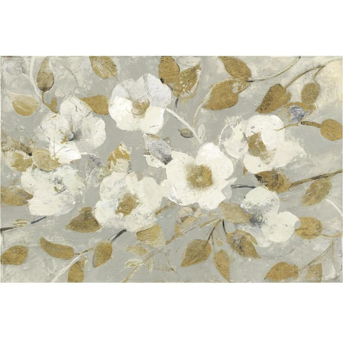Fading Spring Gray and Gold -Paper Art-38&quotx26"