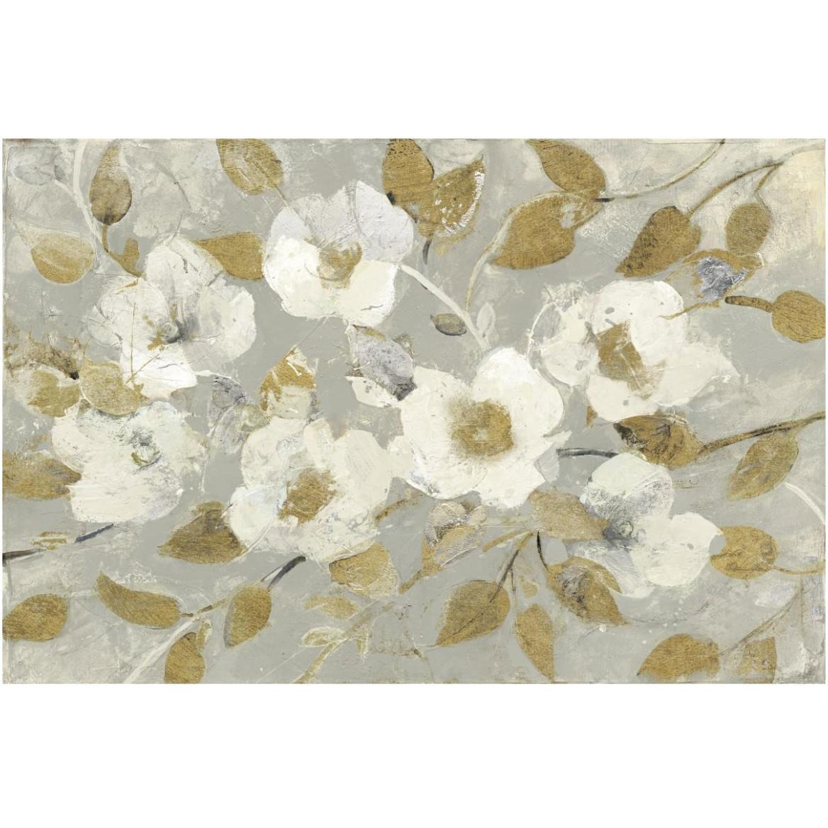 Fading Spring Gray and Gold -Paper Art-62&quotx42"