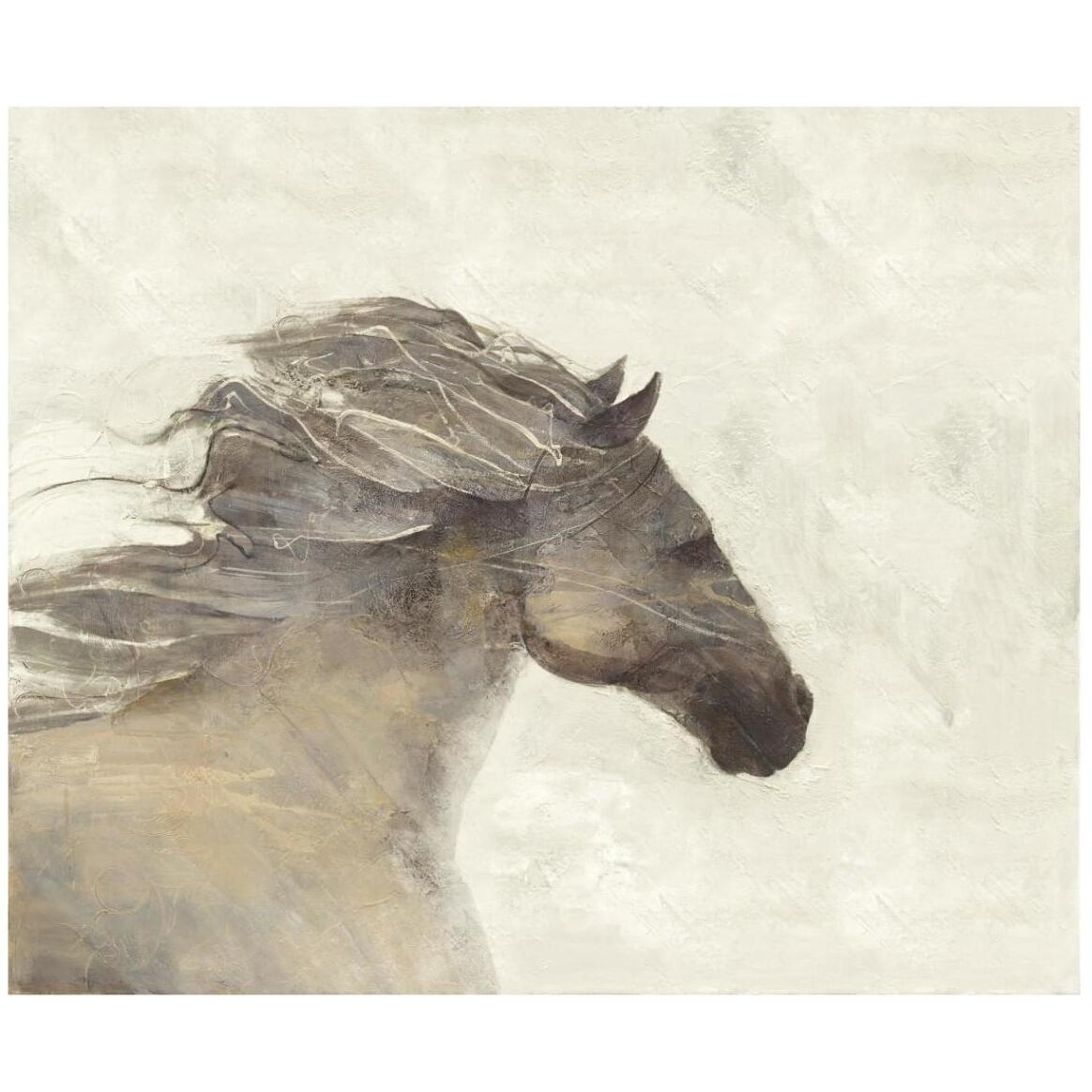 Into the Wind Ivory Reversed -Paper Art-42&quotx35.2"