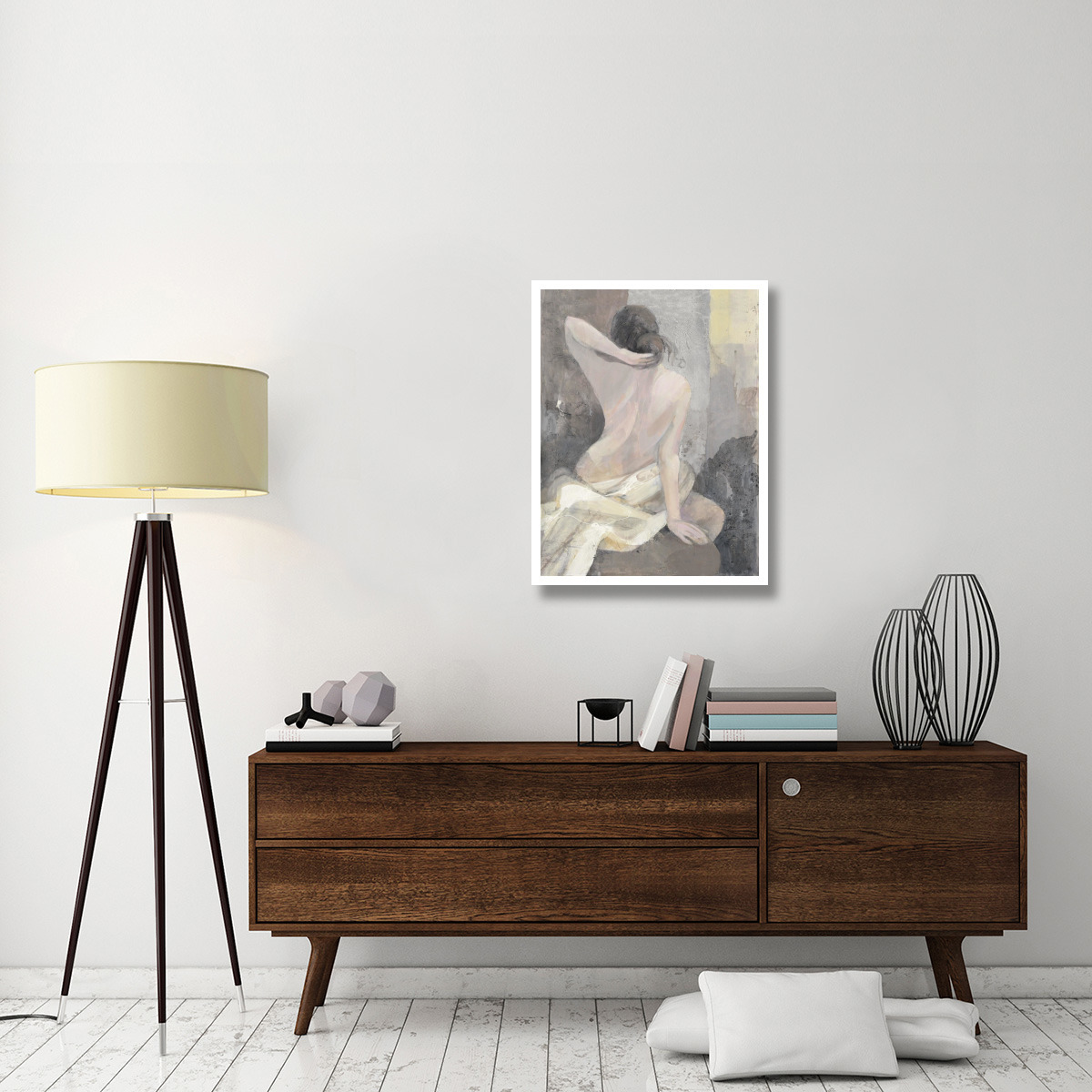 After the Bath I -Paper Art-26&quotx34"