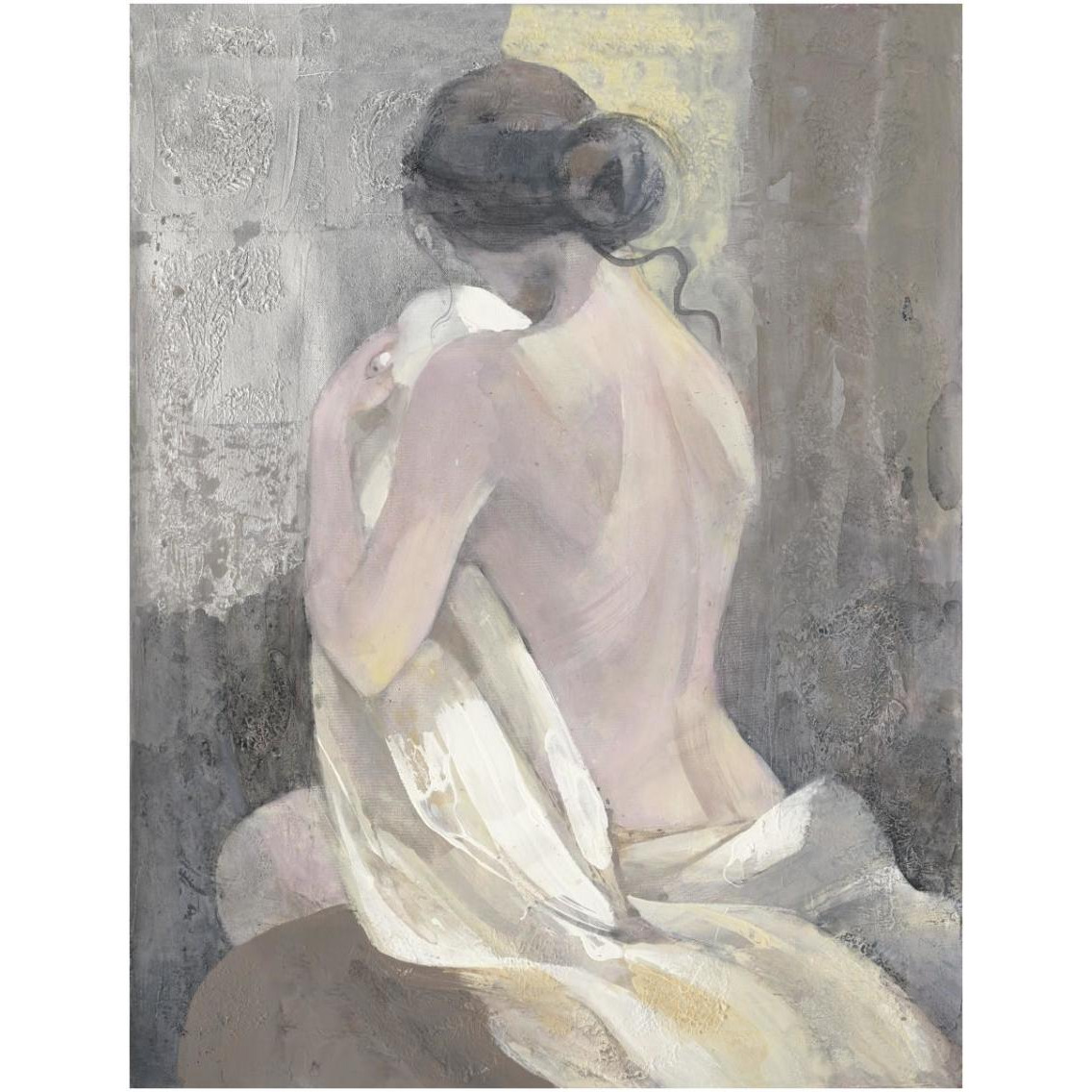 After the Bath II -Paper Art-26&quotx34"