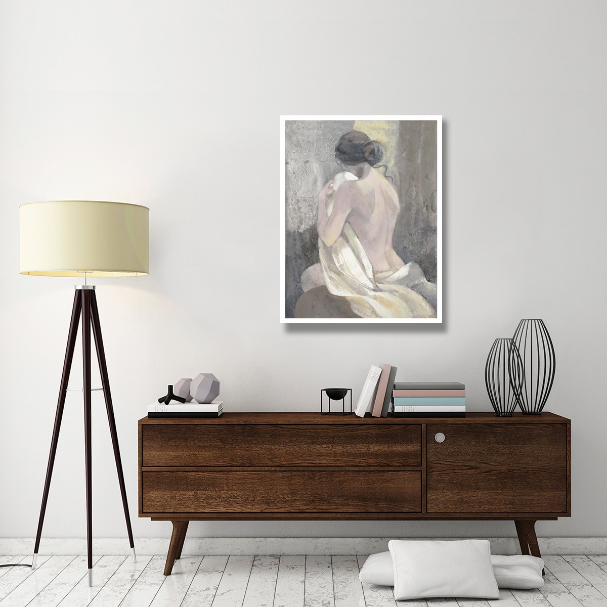 After the Bath II -Paper Art-32&quotx42"