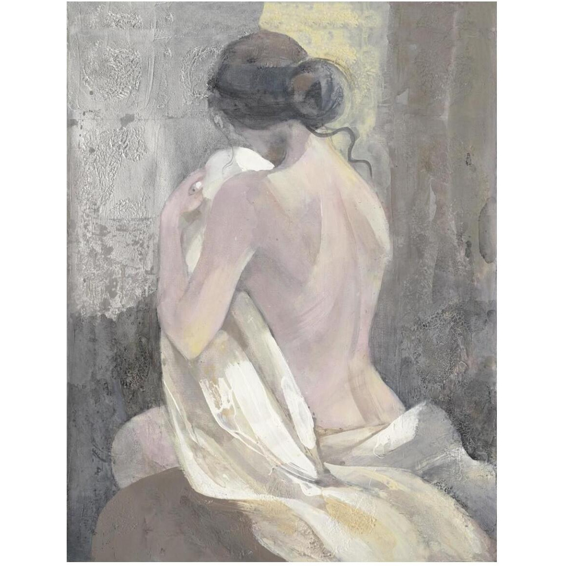 After the Bath II -Paper Art-38&quotx50"