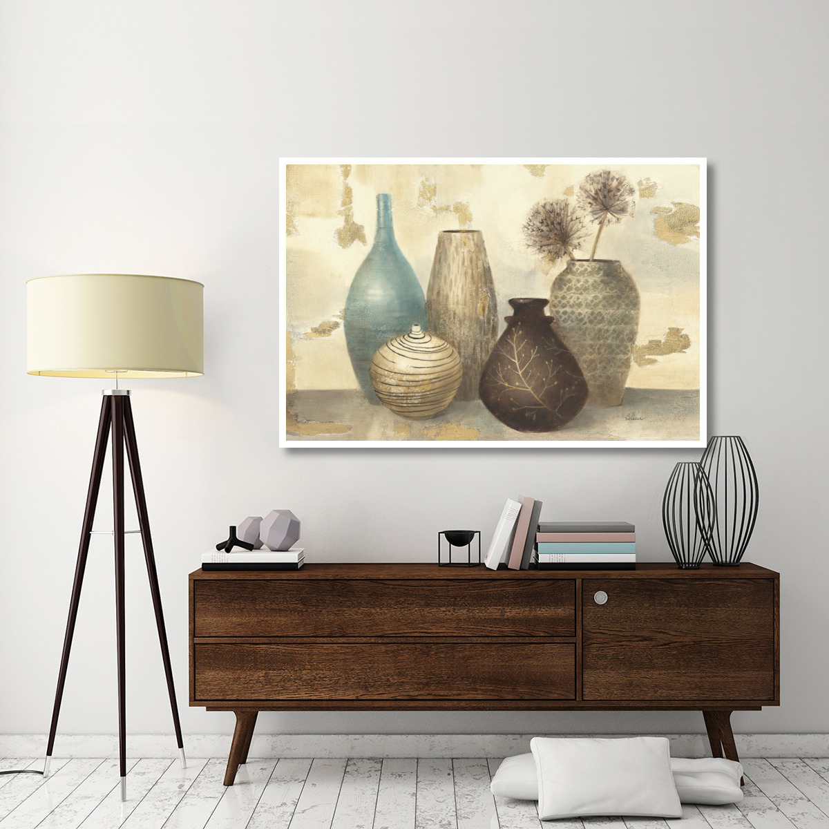 Desert Sunset Vessel I -Paper Art-62&quotx42"