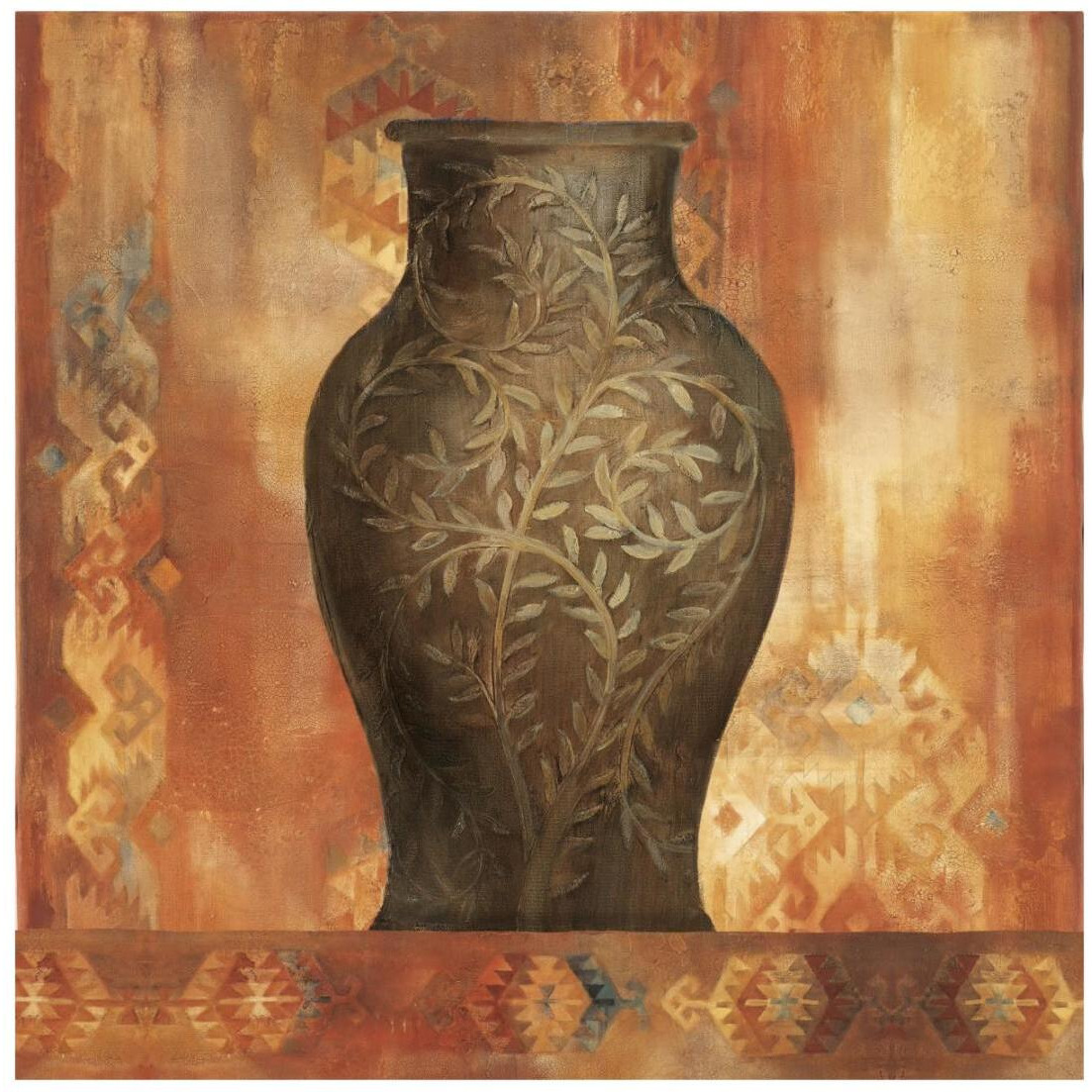 Desert Sunset Vessel II -Paper Art-20&quotx20"