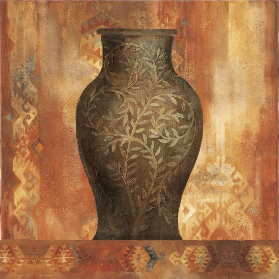 Desert Sunset Vessel II -Paper Art-38&quotx38"