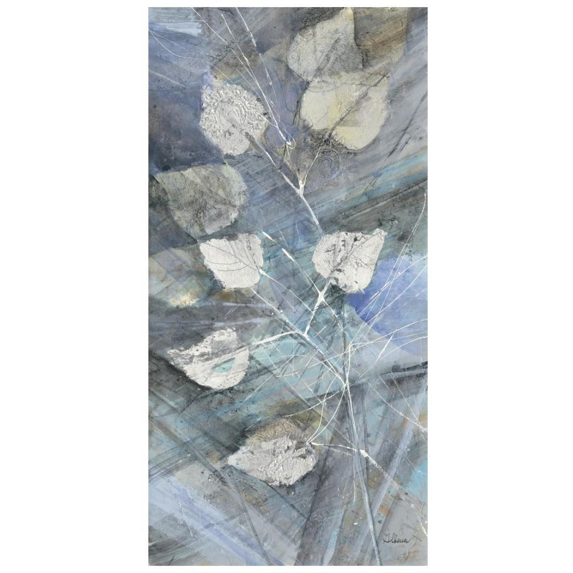 Silver Leaves I -Paper Art-14&quotx26"