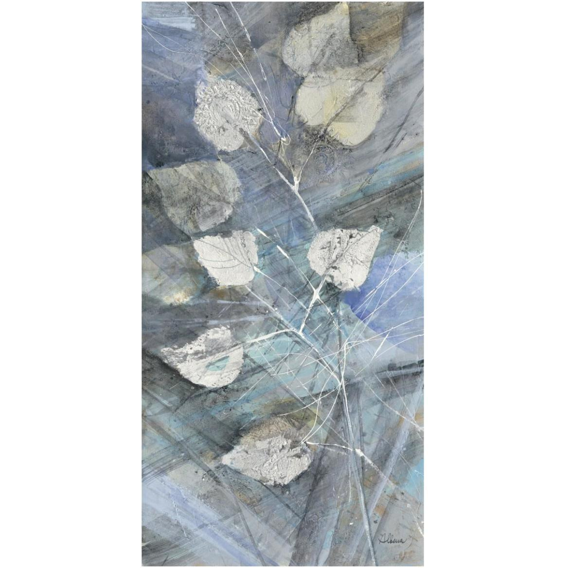 Silver Leaves I -Paper Art-32&quotx62"