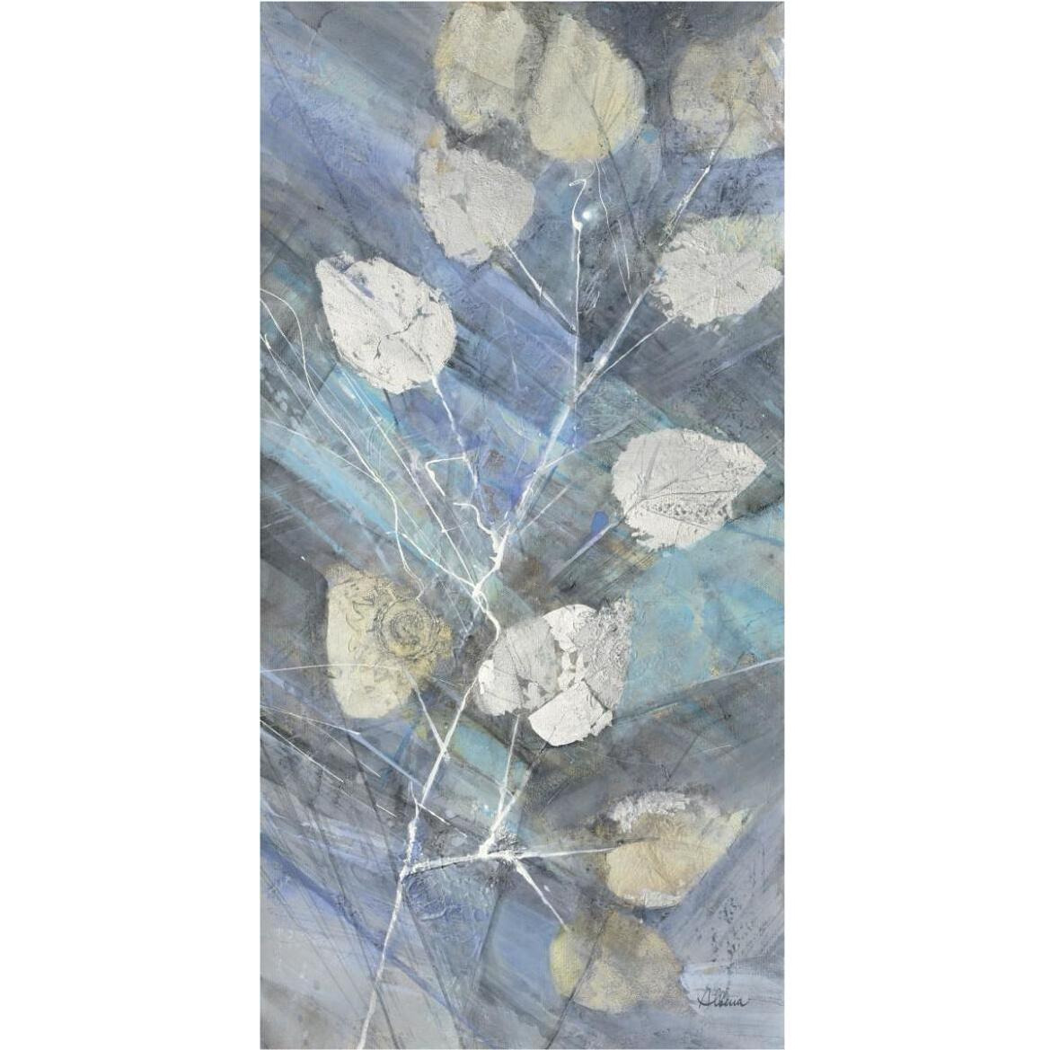 Silver Leaves II -Paper Art-38&quotx74"