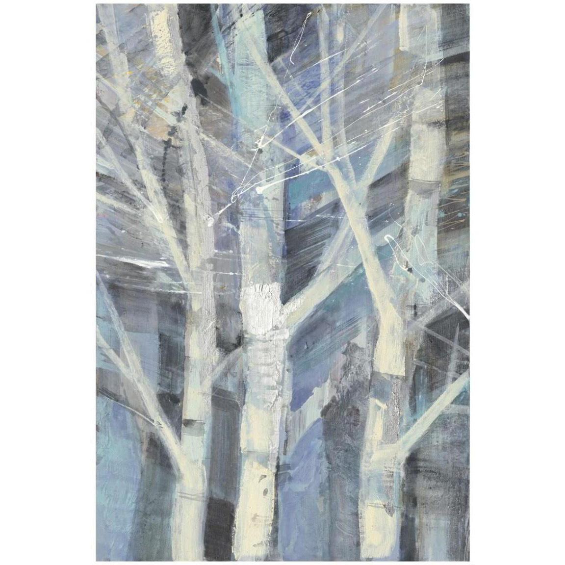 Winter Birches I -Paper Art-14&quotx20"