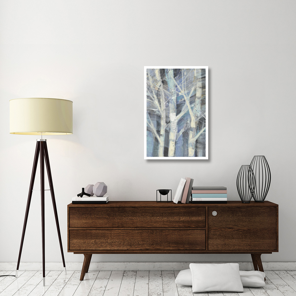 Winter Birches I -Paper Art-26&quotx38"