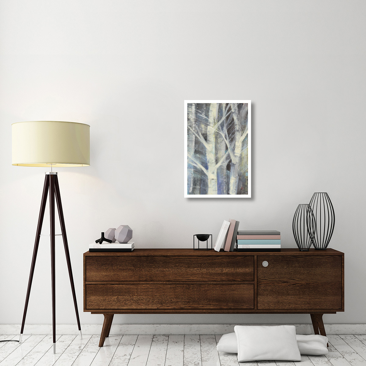 Winter Birches II -Paper Art-22&quotx32"