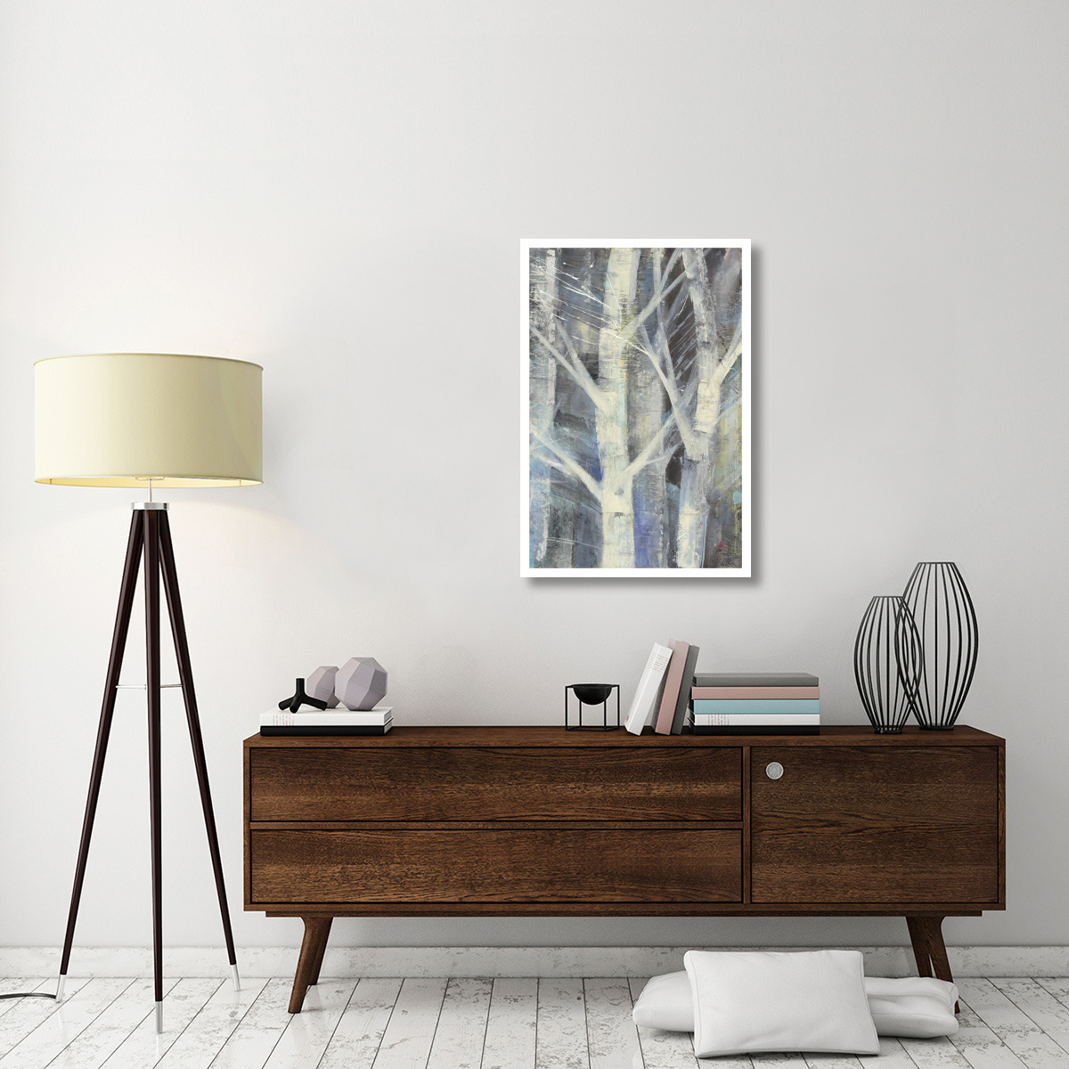 Winter Birches II -Paper Art-26&quotx38"