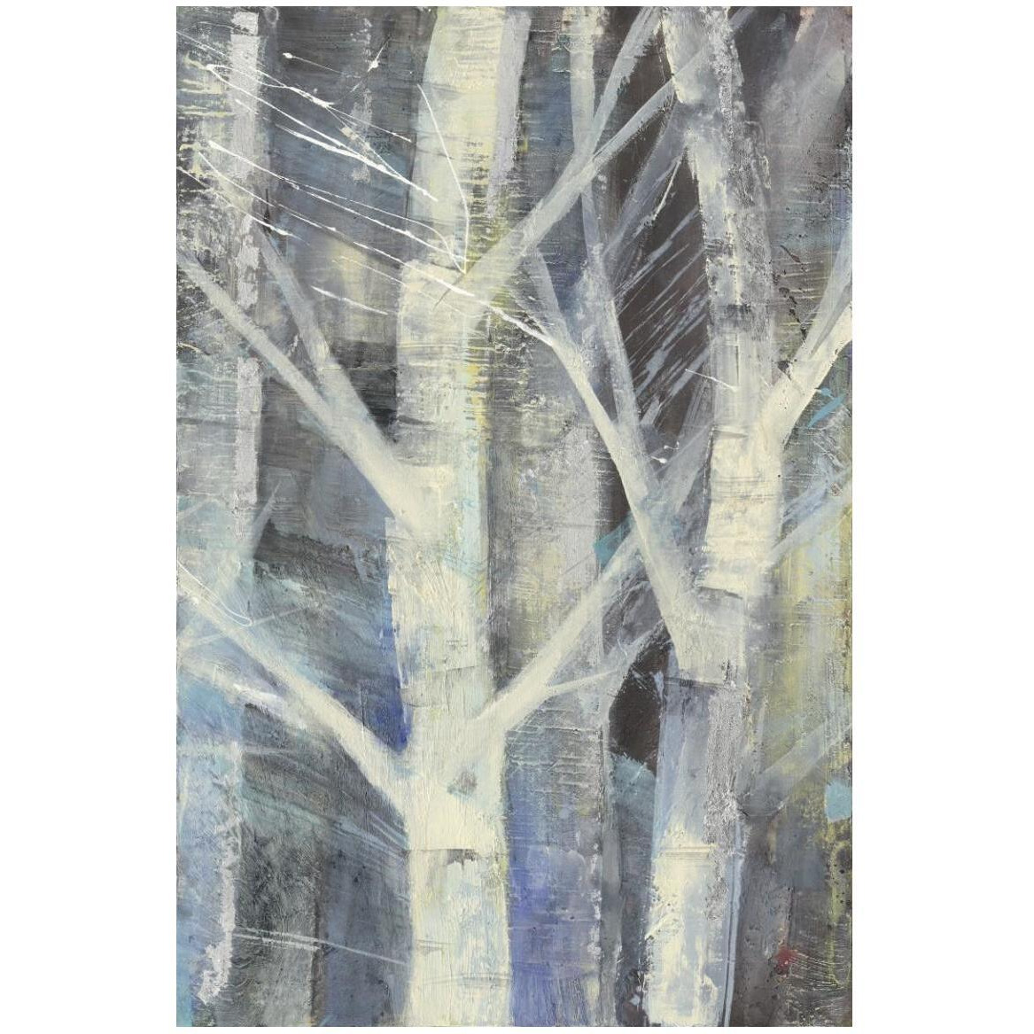 Winter Birches II -Paper Art-34&quotx50"