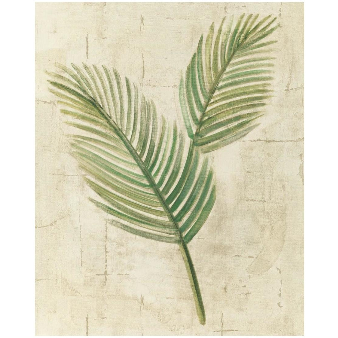 Sago Palm Leaves Neutral Crop -Paper Art-18&quotx22"