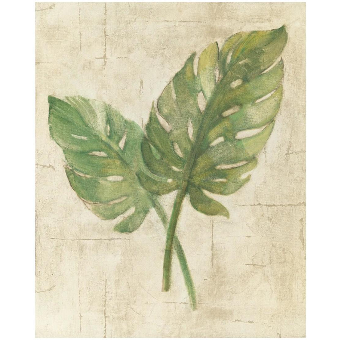 Monstera Leaves Neutral Crop -Paper Art-18&quotx22"