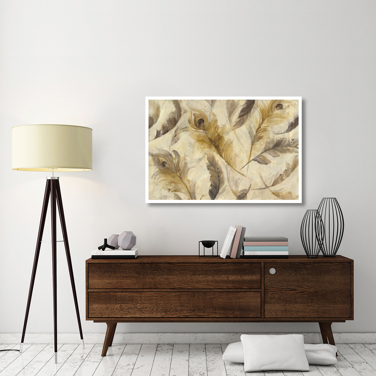 Feather Toss Crop -Paper Art-50&quotx34"
