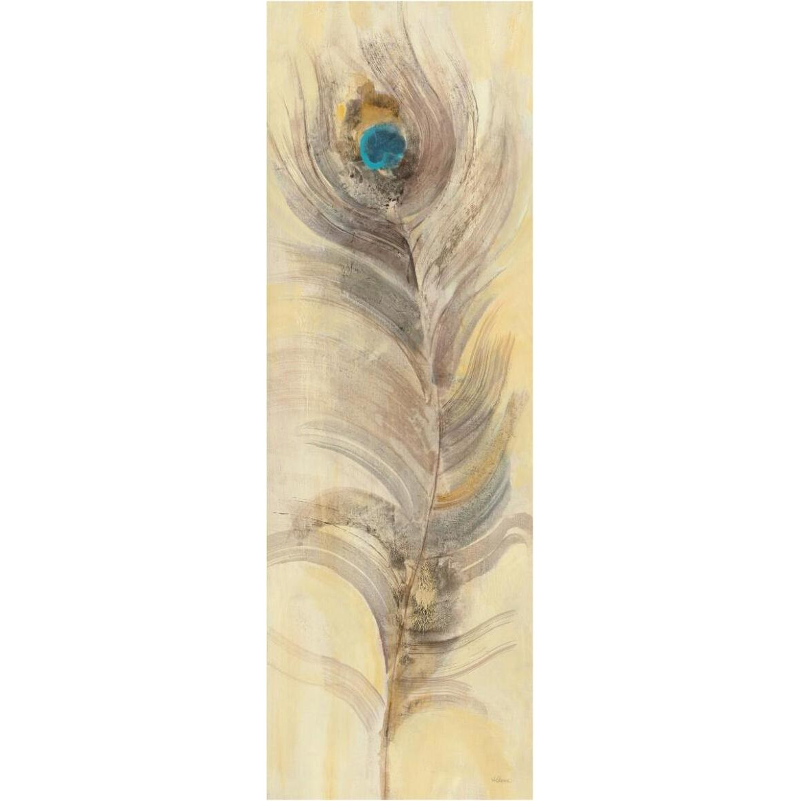 Blue Eyed Feathers II -Paper Art-26&quotx74"