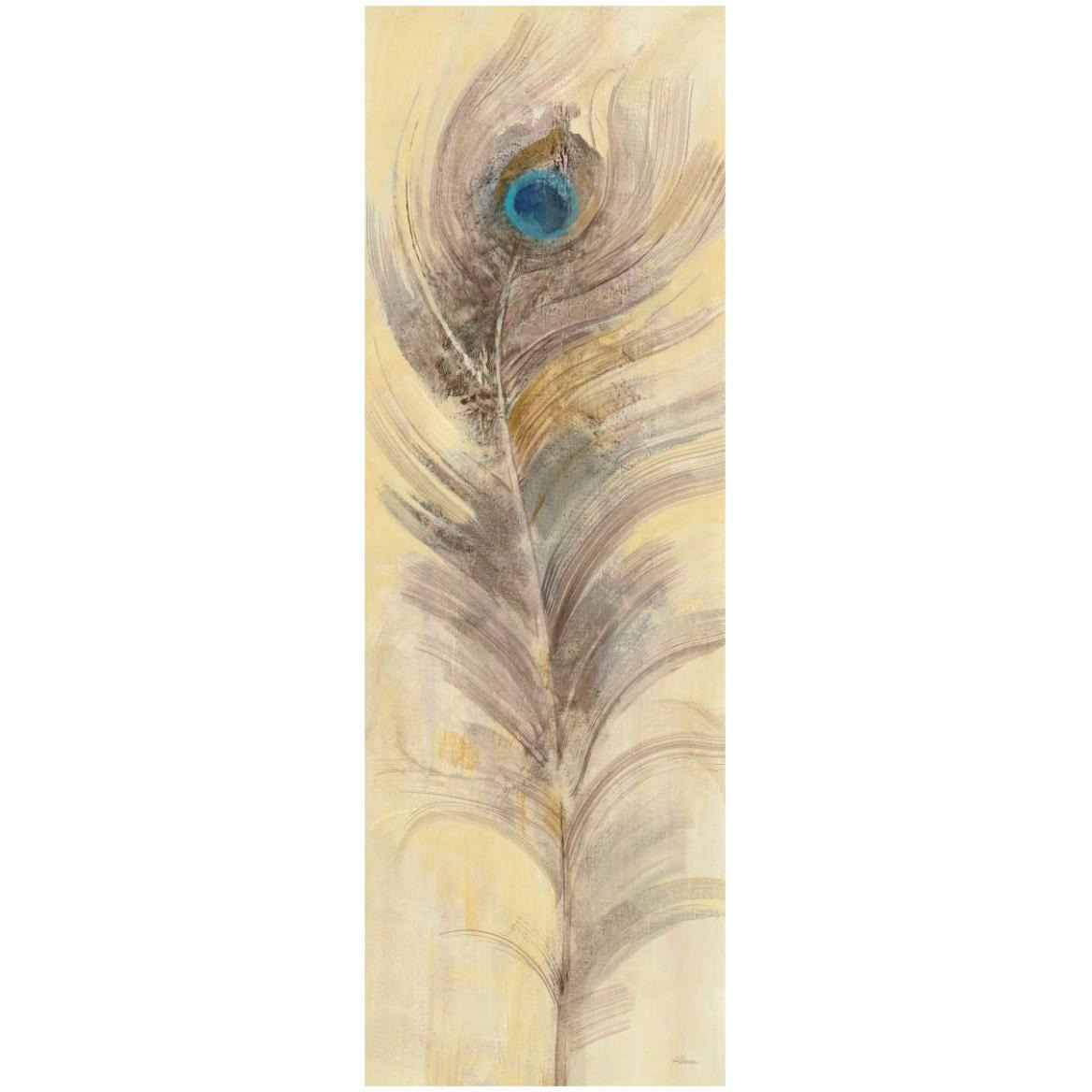 Blue Eyed Feathers III -Paper Art-20&quotx56"