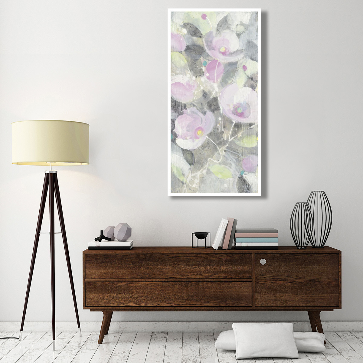 Sugar Flowers I -Paper Art-32&quotx62"