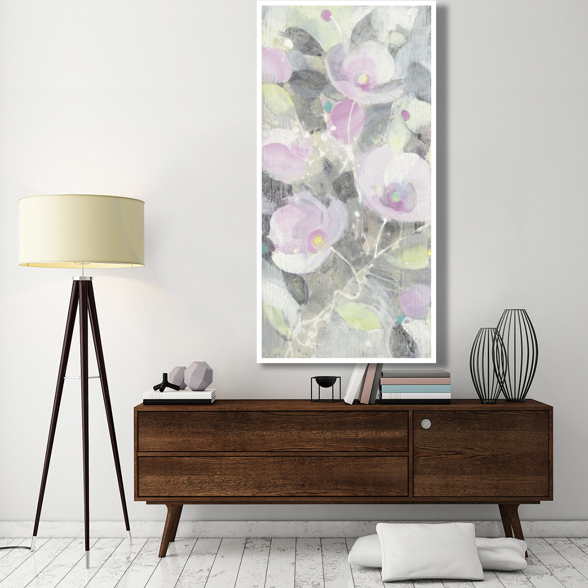 Sugar Flowers I -Paper Art-38&quotx74"