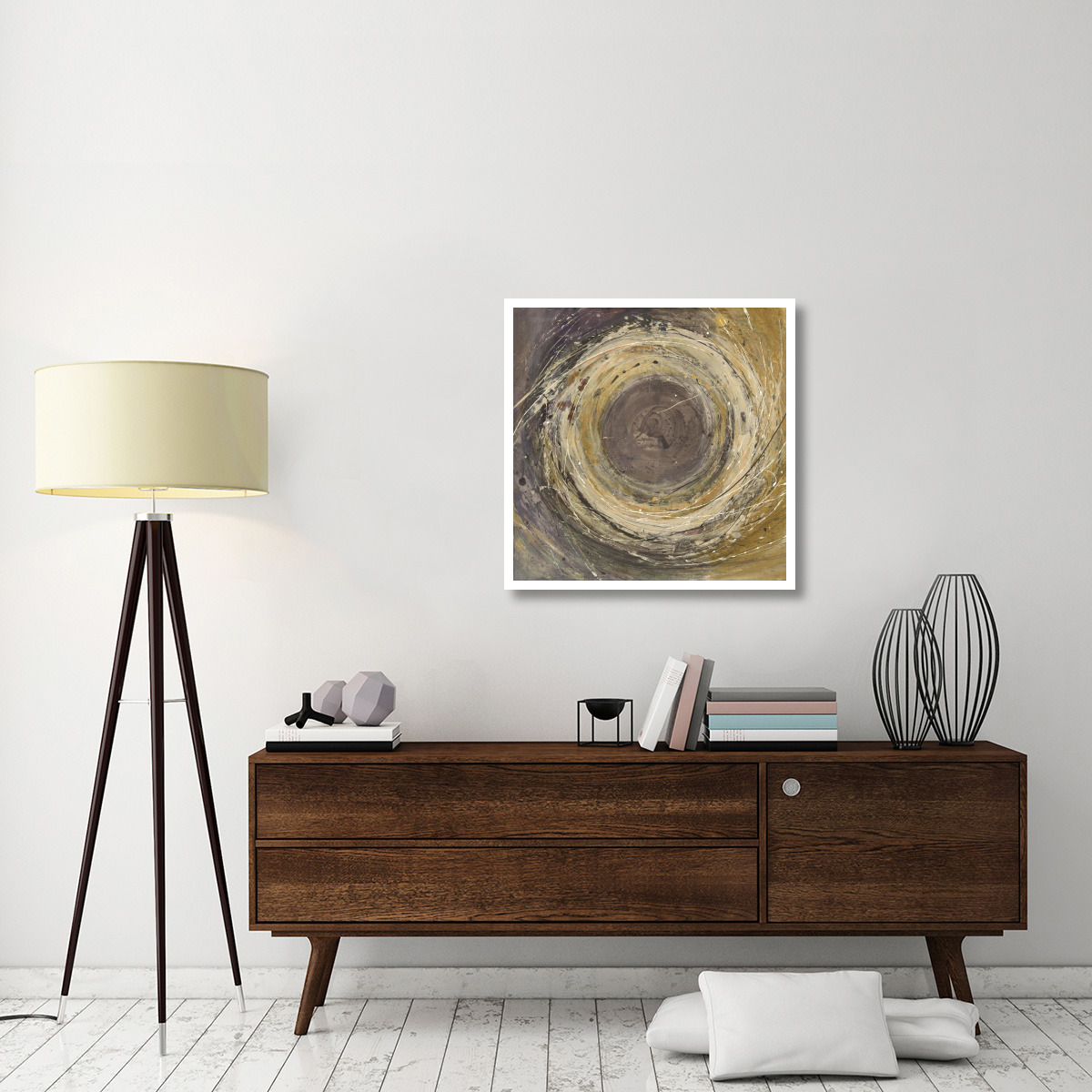 Wooden Rings -Paper Art-32&quotx32"