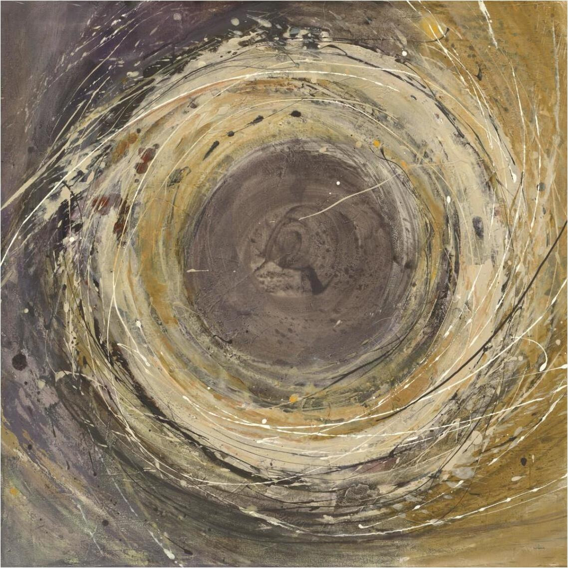 Wooden Rings -Paper Art-38&quotx38"