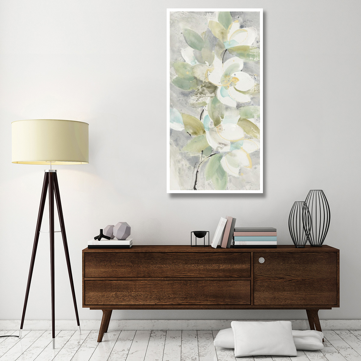Pale Magnolia -Paper Art-32&quotx62"