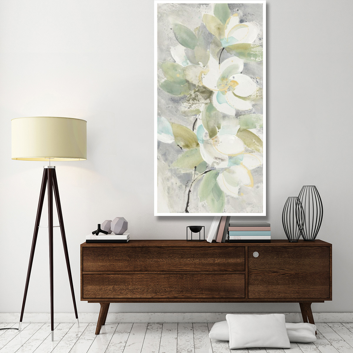 Pale Magnolia -Paper Art-38&quotx74"