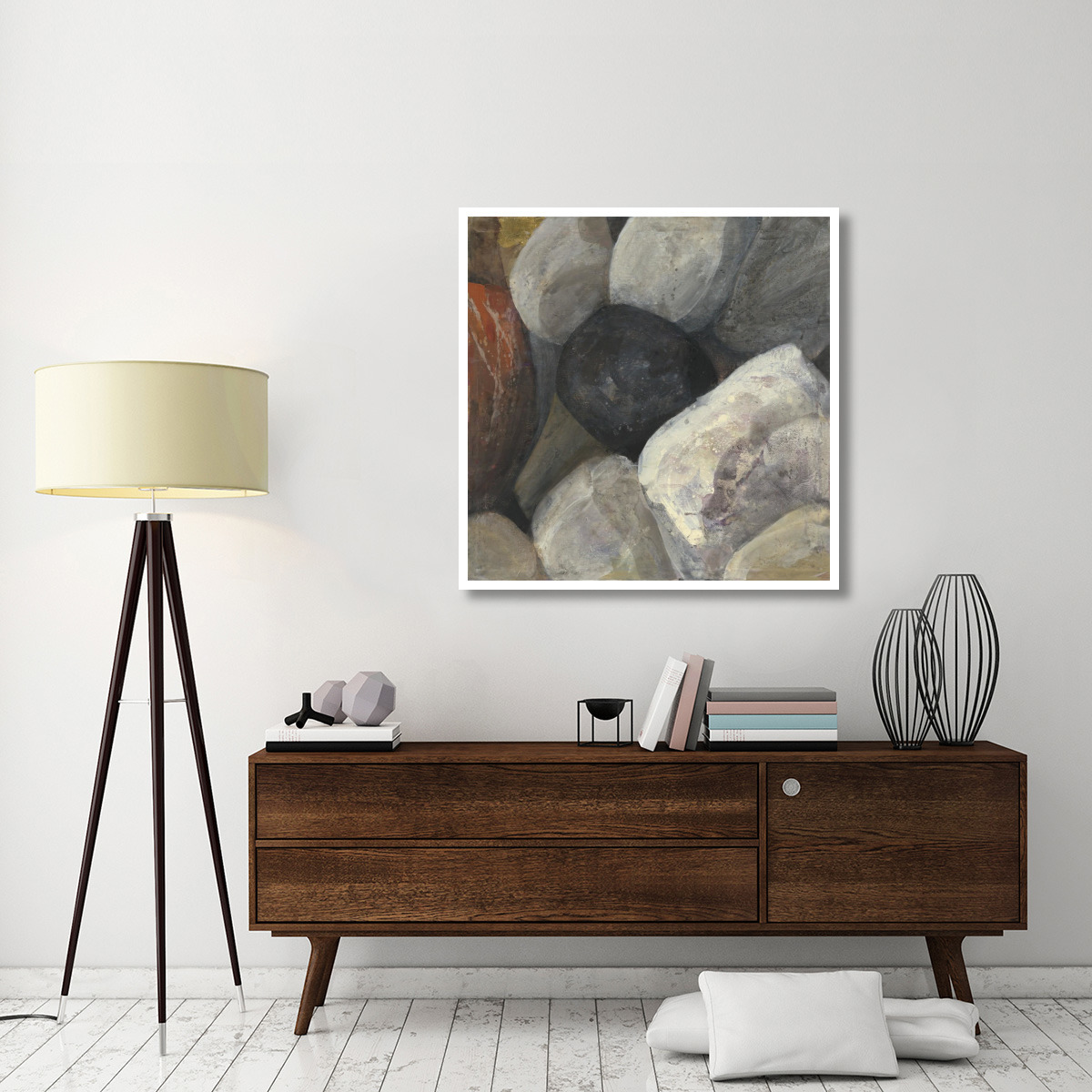 Black Rock -Paper Art-42&quotx42"