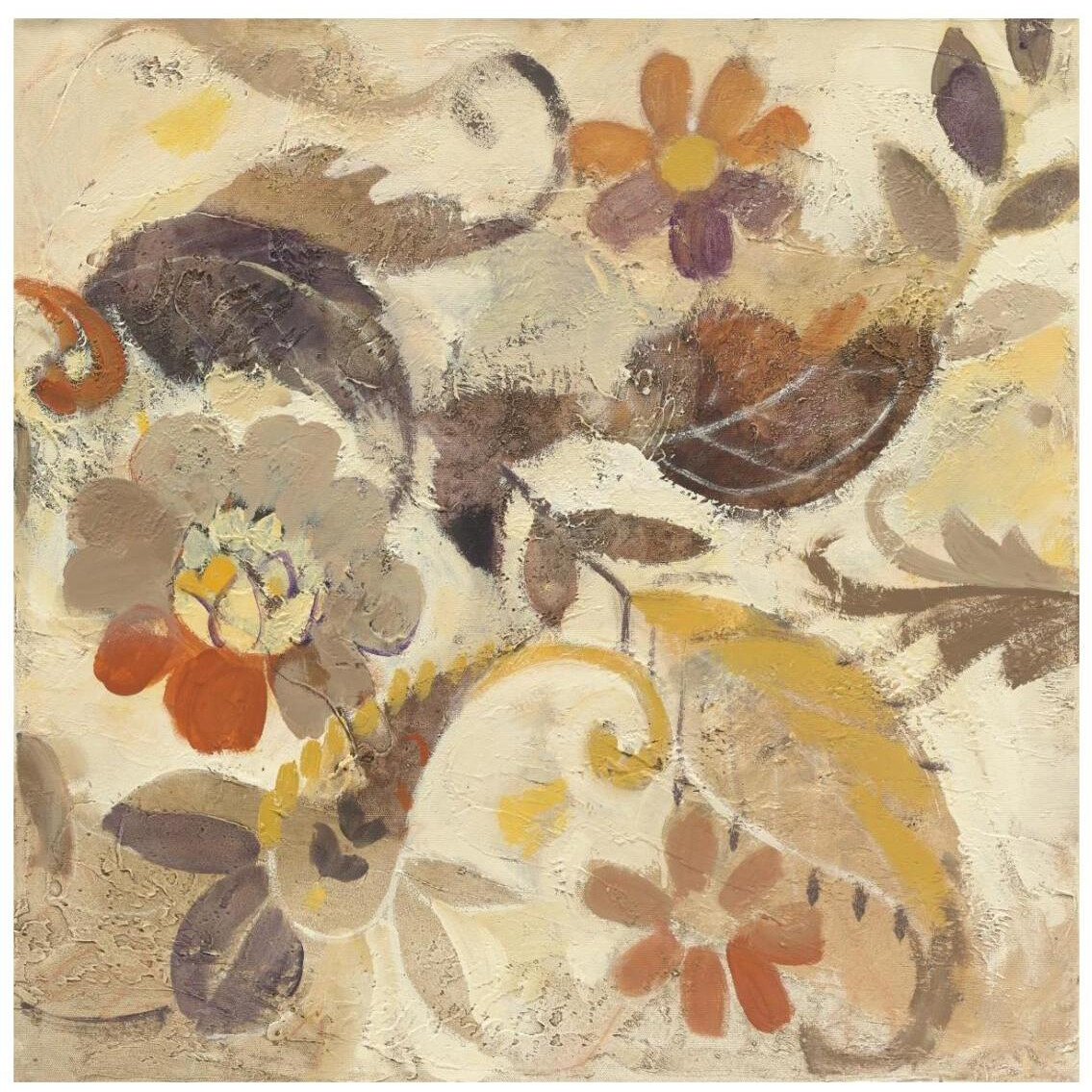 Fall Paisley I -Paper Art-26&quotx26"